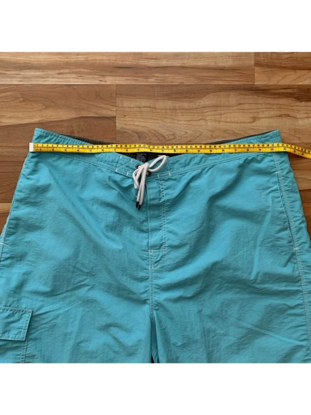 Polo Ralph Lauren Mesh Lined Cargo Swim Board Shorts Men’s 2XLT Aqua Blue - Picture 2 of 11